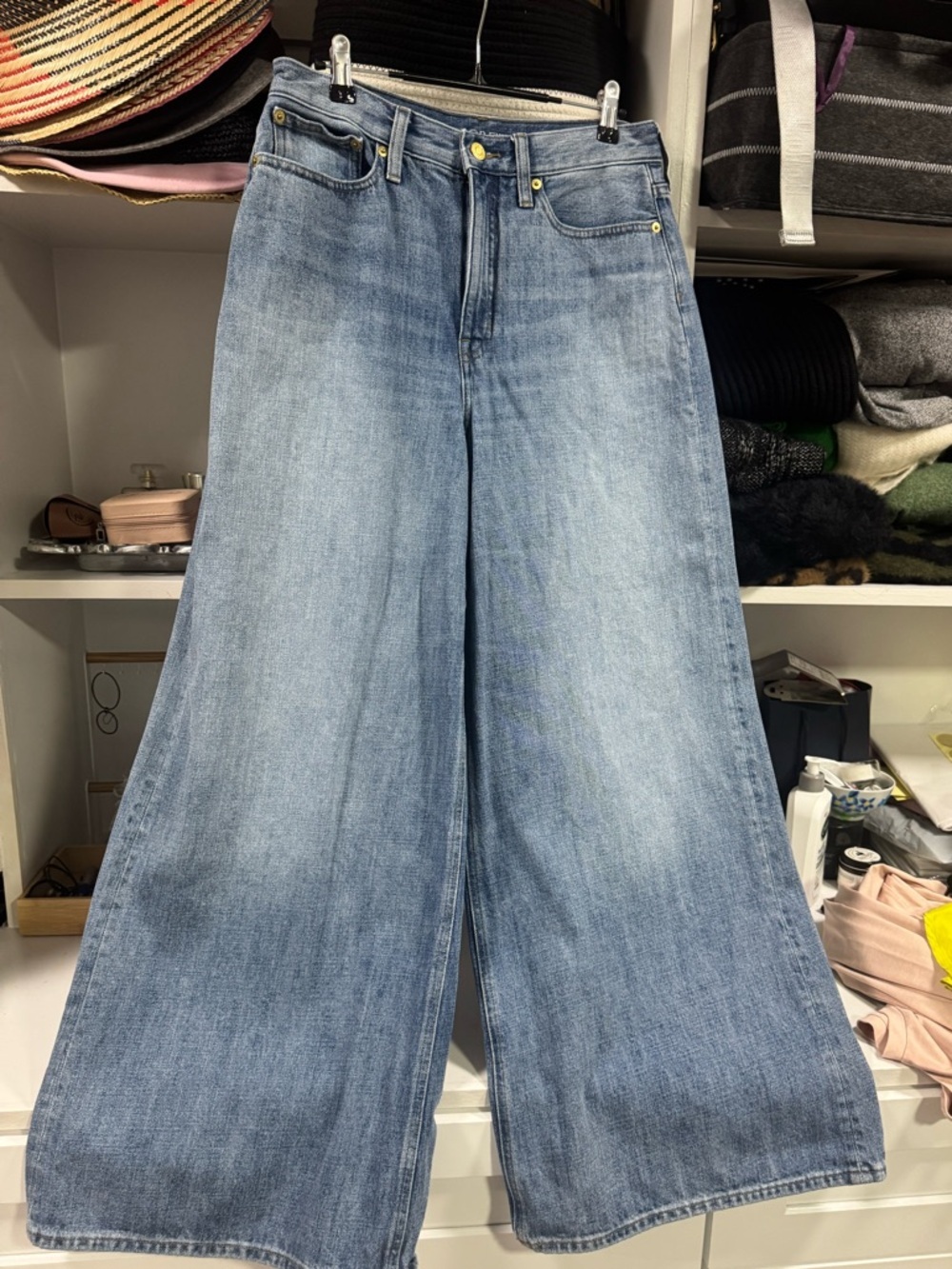 J.Crew High-Rise Super Wide Leg Jeans Size 29 Light Wash - Picture 3 of 5